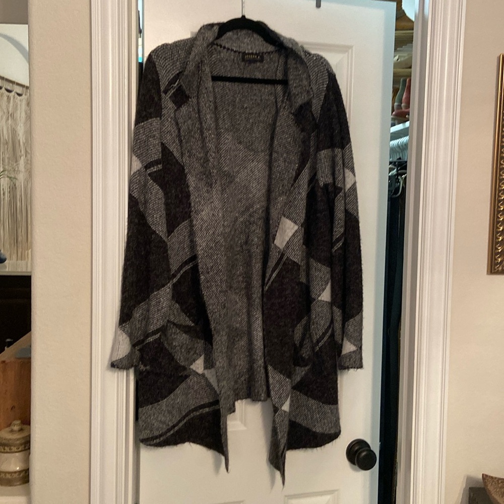 Joseph A long cardigan/coat sweater w/ pockets